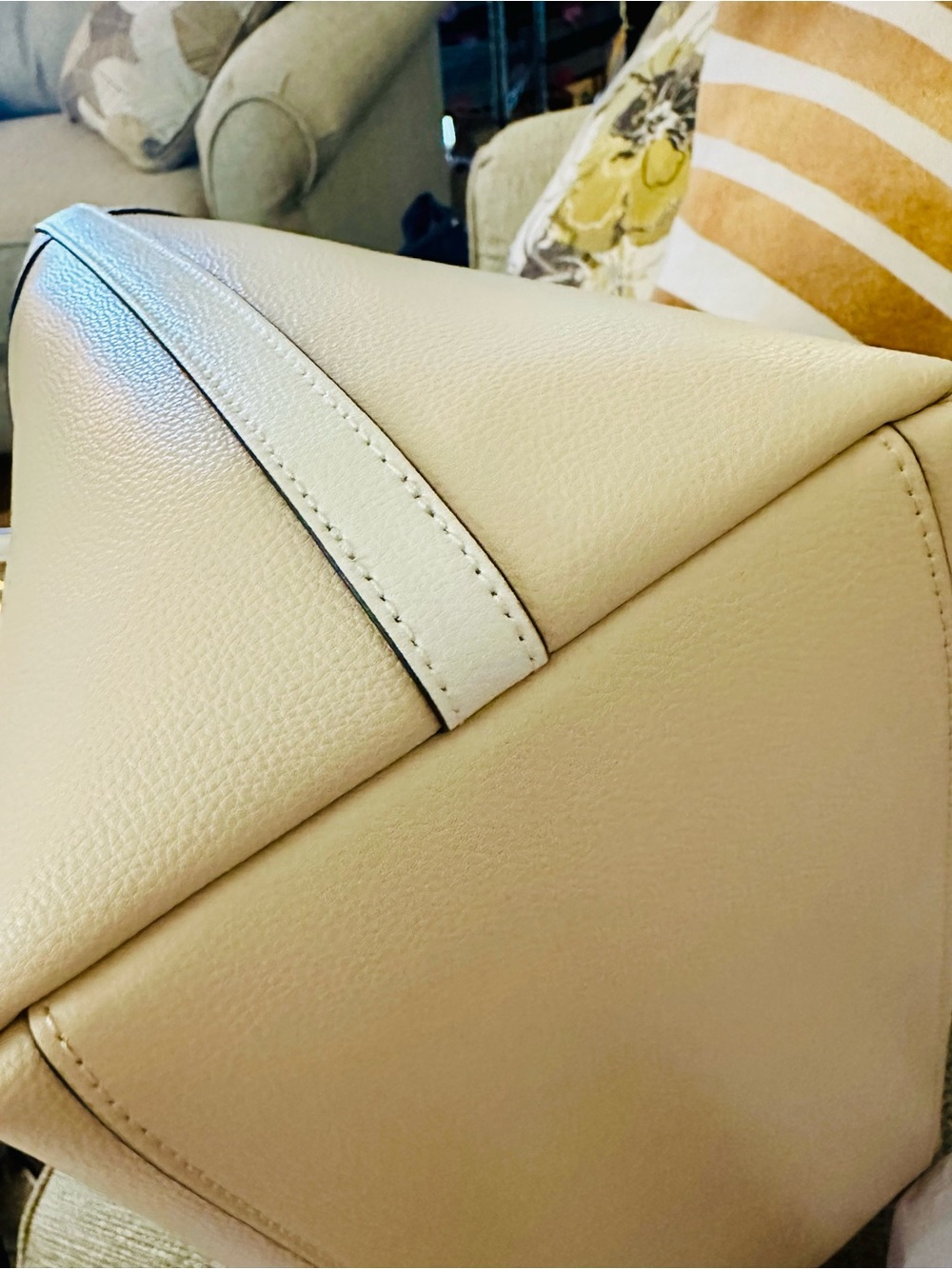 kate spade NEW All Day Tote in Milk Glass | Leather with Color Block MSRP $399 - Picture 8 of 16